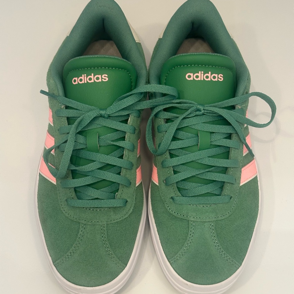 Adidas Green and Pink sneakers